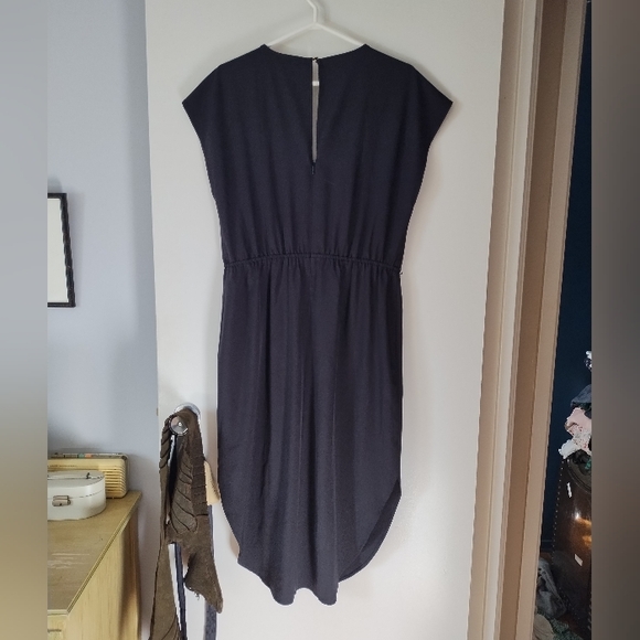 BAE THE LABEL Australia Black Stretch Jersey Wrap Dress L - Maternity - Picture 4 of 5